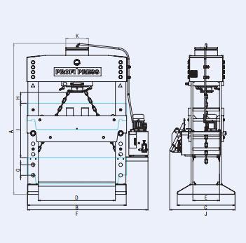 warsztatowa prasa hydrauliczna